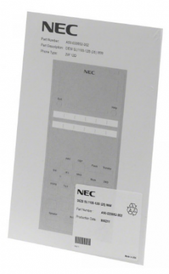 Phone Labels für NEC SL1100 12TXH Endgeräte - Beschriftungsbögen
